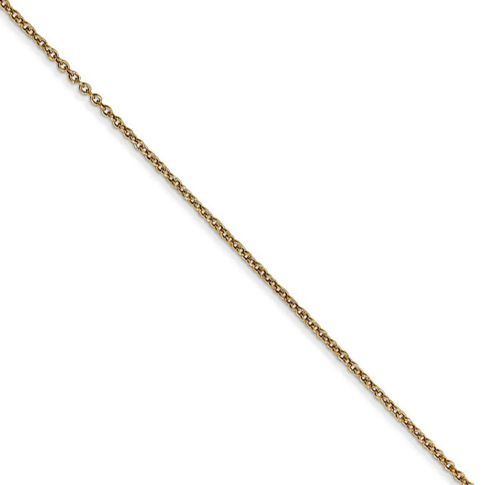 14k Yellow Gold, Alumni Small Elongated Number 27 Necklace