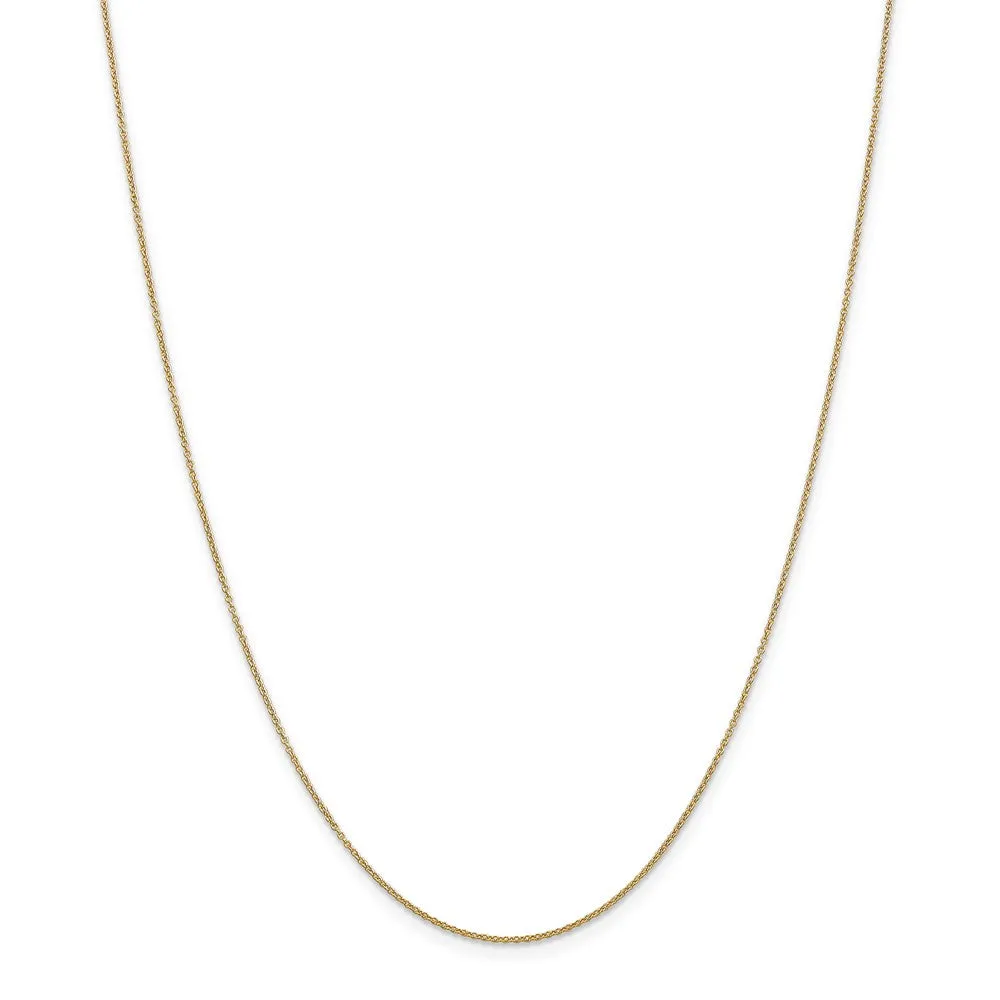 14k Yellow Gold, Alumni Small Elongated Number 27 Necklace