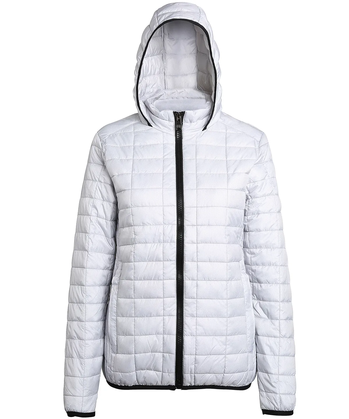 2786 Women's honeycomb hooded jacket