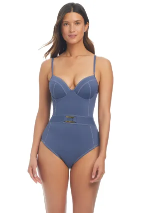 A Fine Line 25 Over The Shoulder Underwire with Molded Cups One-Piece Swimsuit