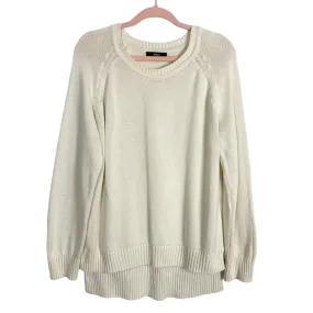 Able Cream Hi-Lo Hem Sweater- Size XL