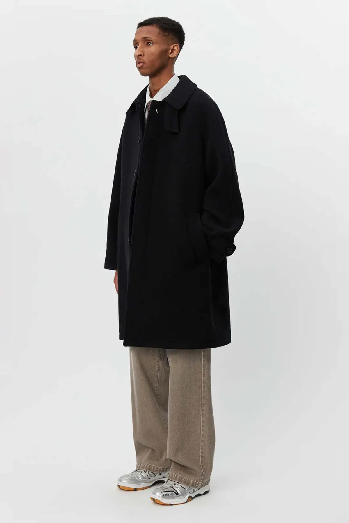 Accession Recycled Wool Coat - Black