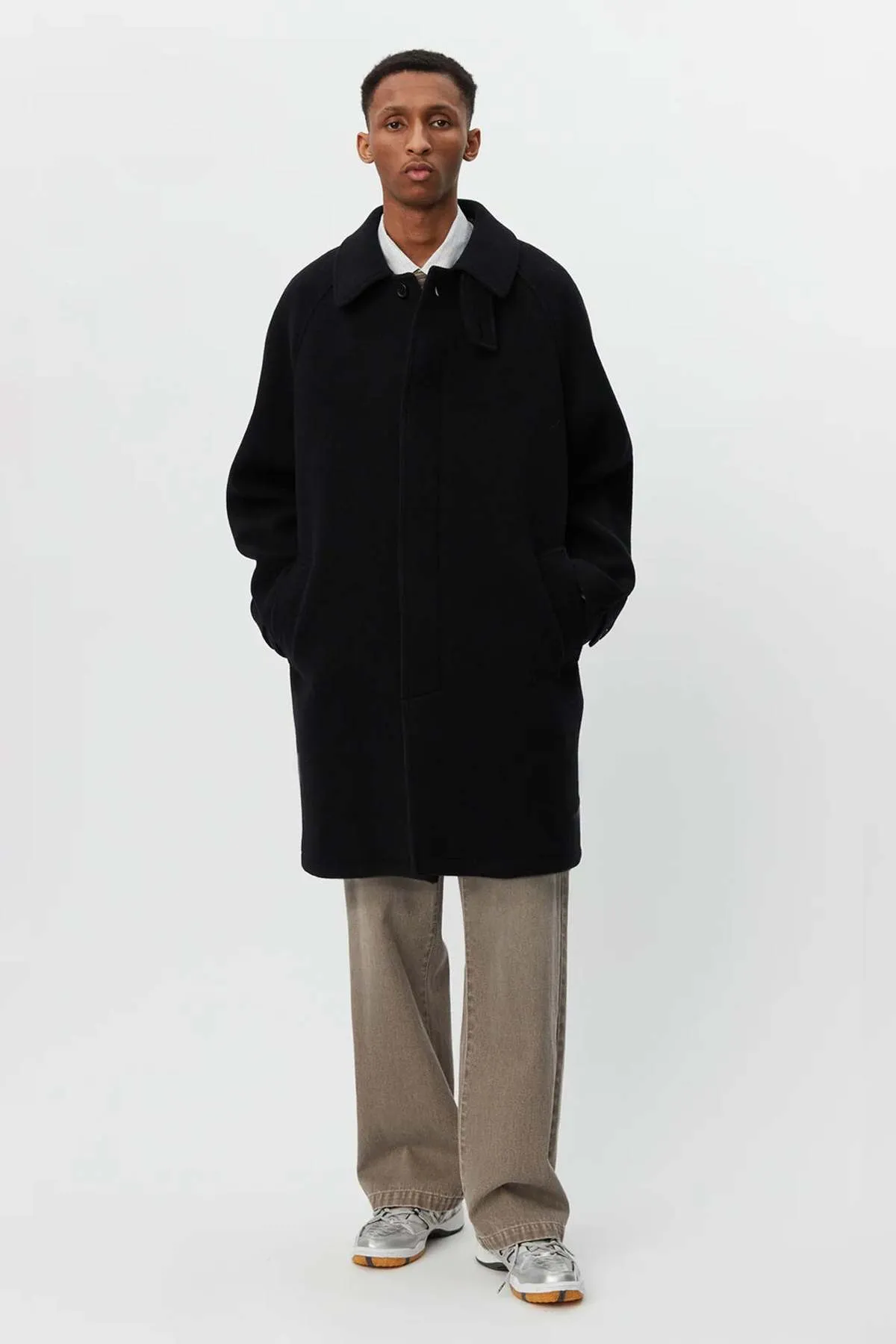 Accession Recycled Wool Coat - Black