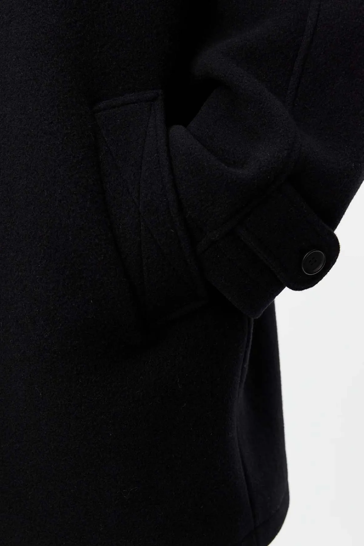 Accession Recycled Wool Coat - Black