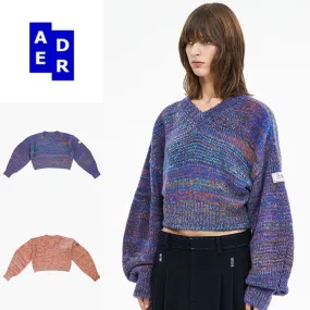 ADERERROR  |Unisex Street Style Long Sleeves Logo Sweaters