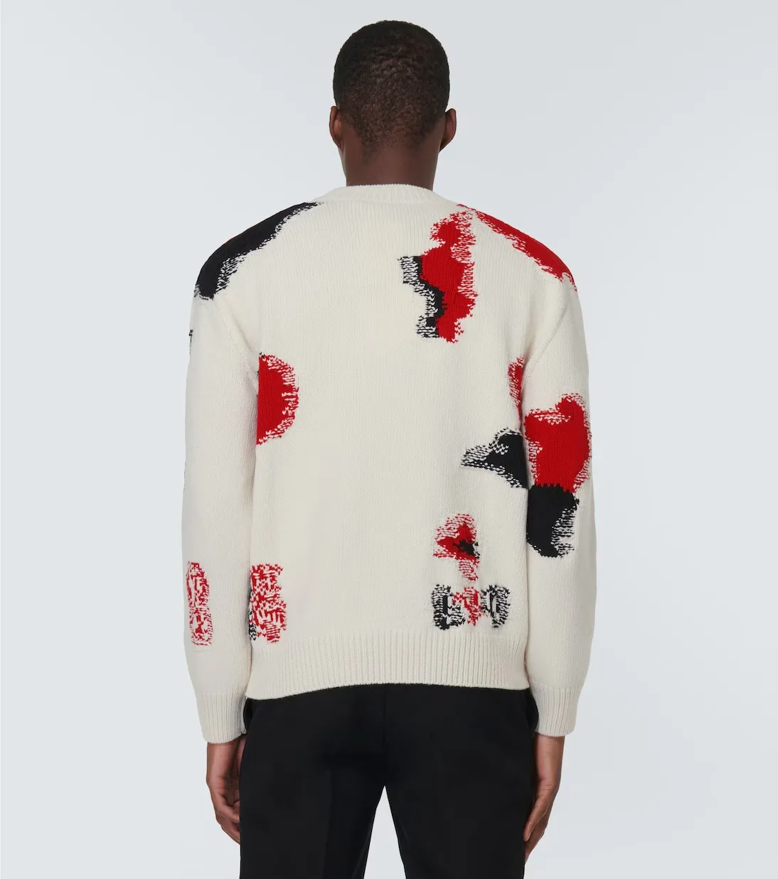 alexander mcqueen  |Wool Cashmere Street Style U-Neck Long Sleeves Cotton