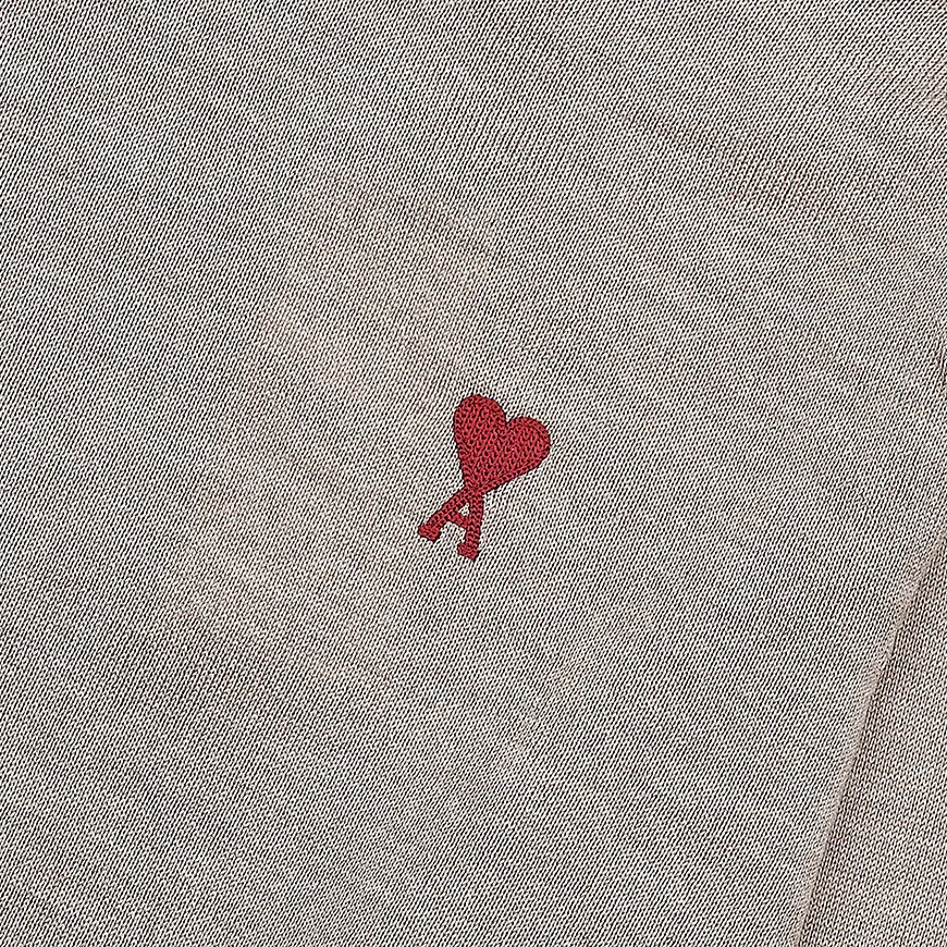 AMI PARIS  |Heart Wool Long Sleeves Plain Oversized Logo Designers