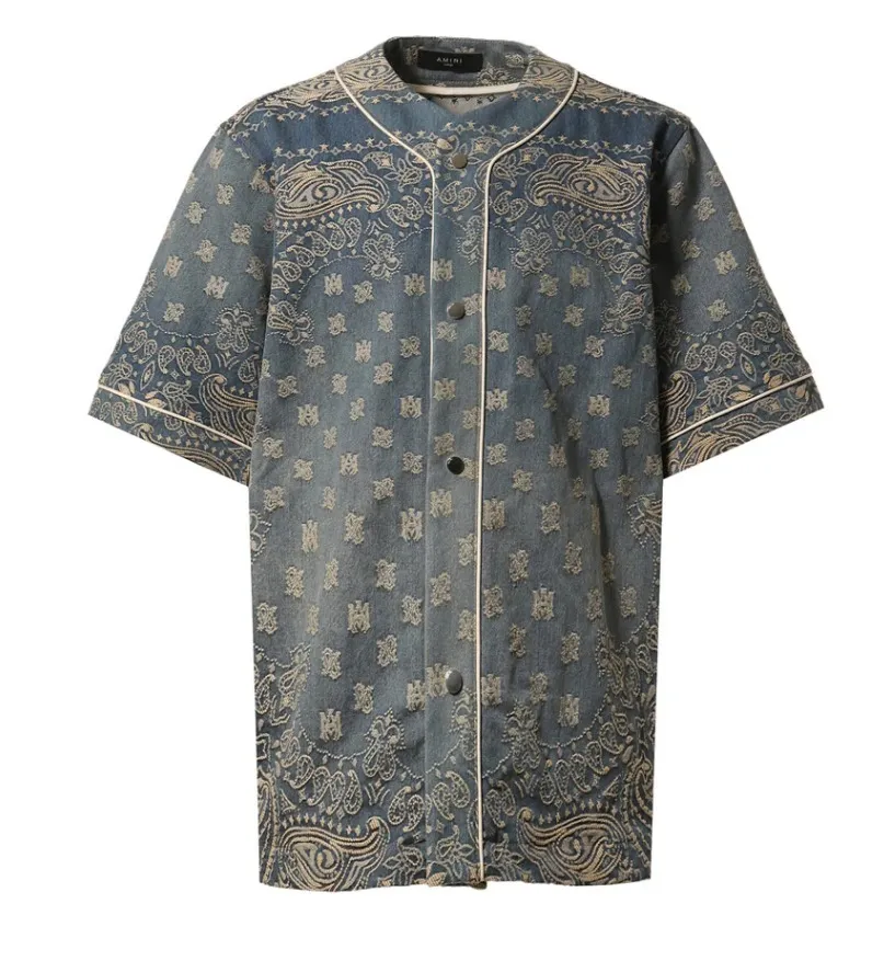 AMIRI  |Street Style Short Sleeves Shirts