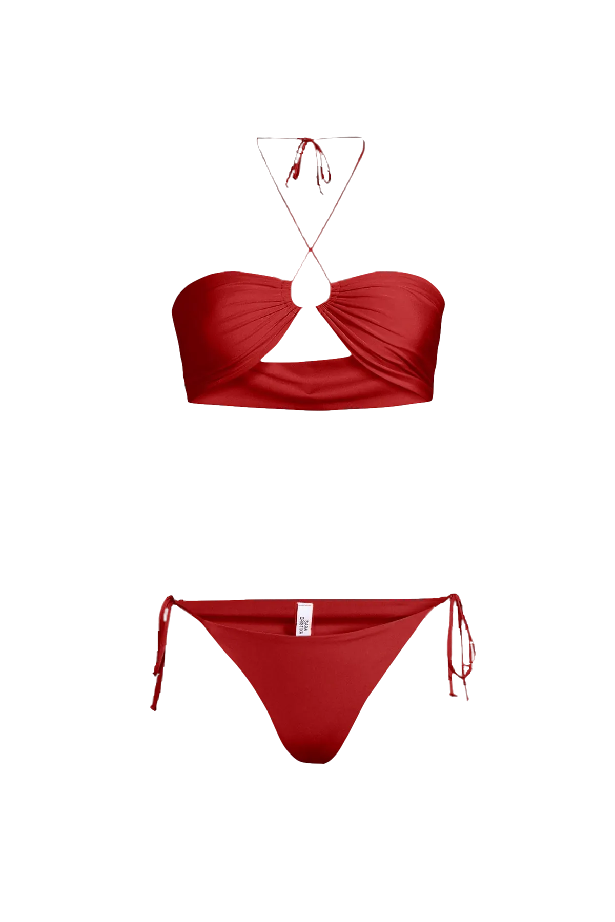 Bahia Bikini in Carmine Red - Top