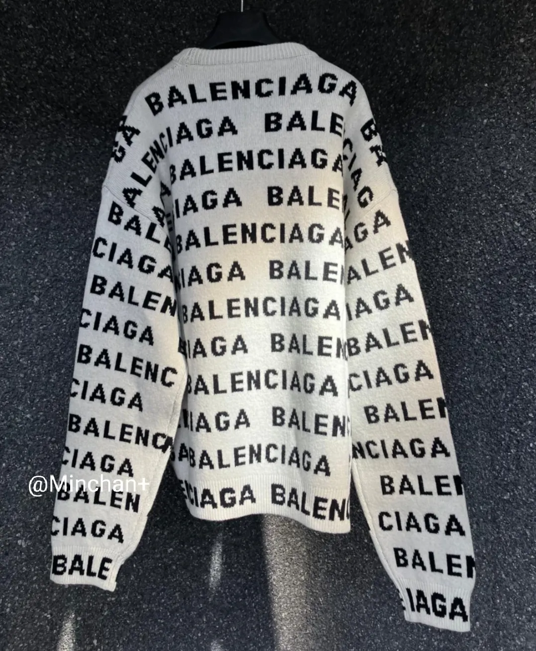 BALENCIAGA  |Monogram Wool Blended Fabrics Long Sleeves Oversized Logo