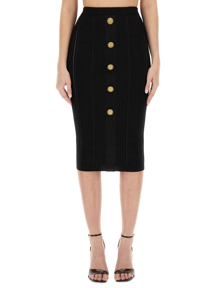 BALMAIN    KNIT SKIRT