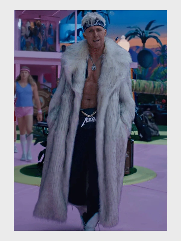 Barbie 2023 Ryan Gosling Fur Coat