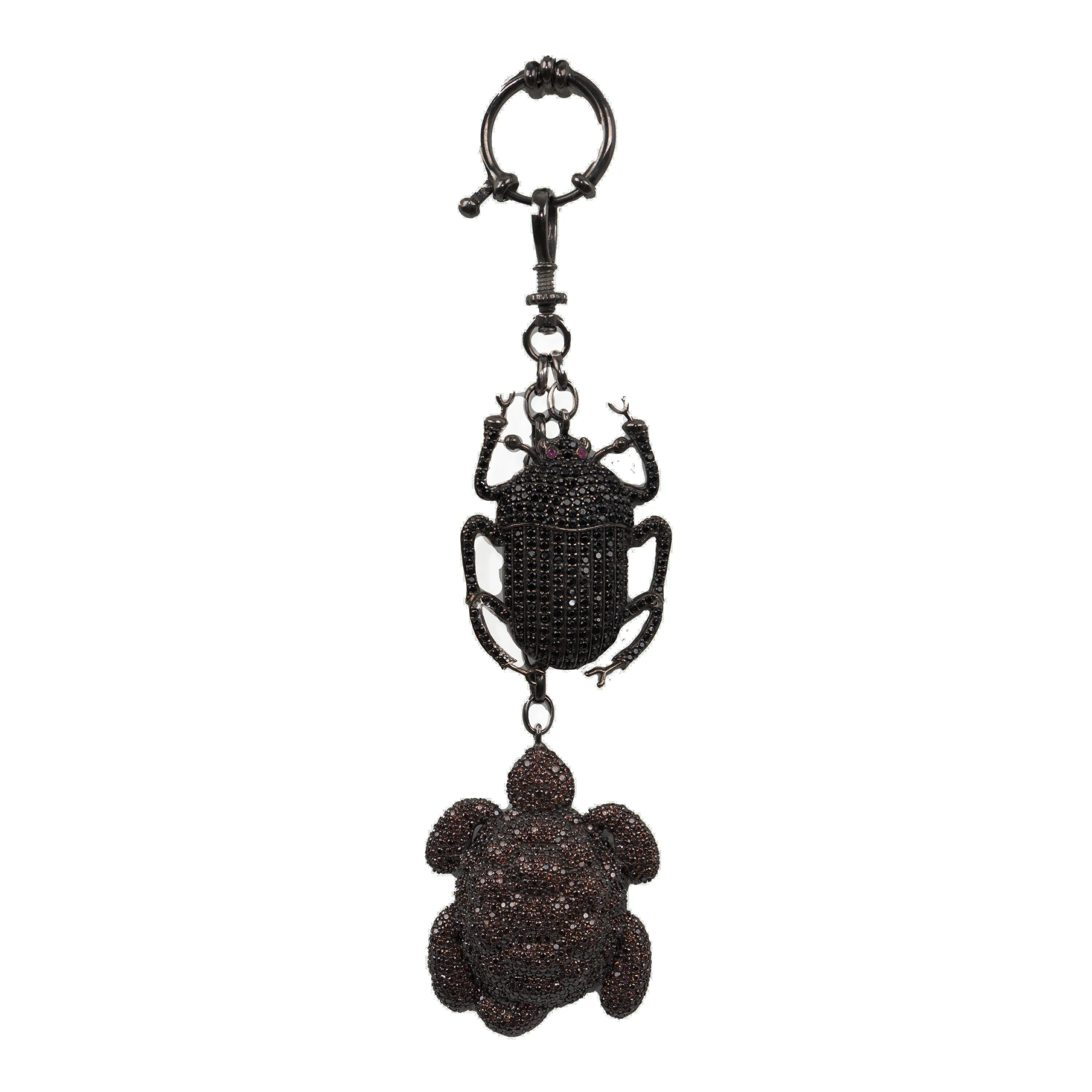 Begüm Khan Turtle and Beetle Necklace - '10s