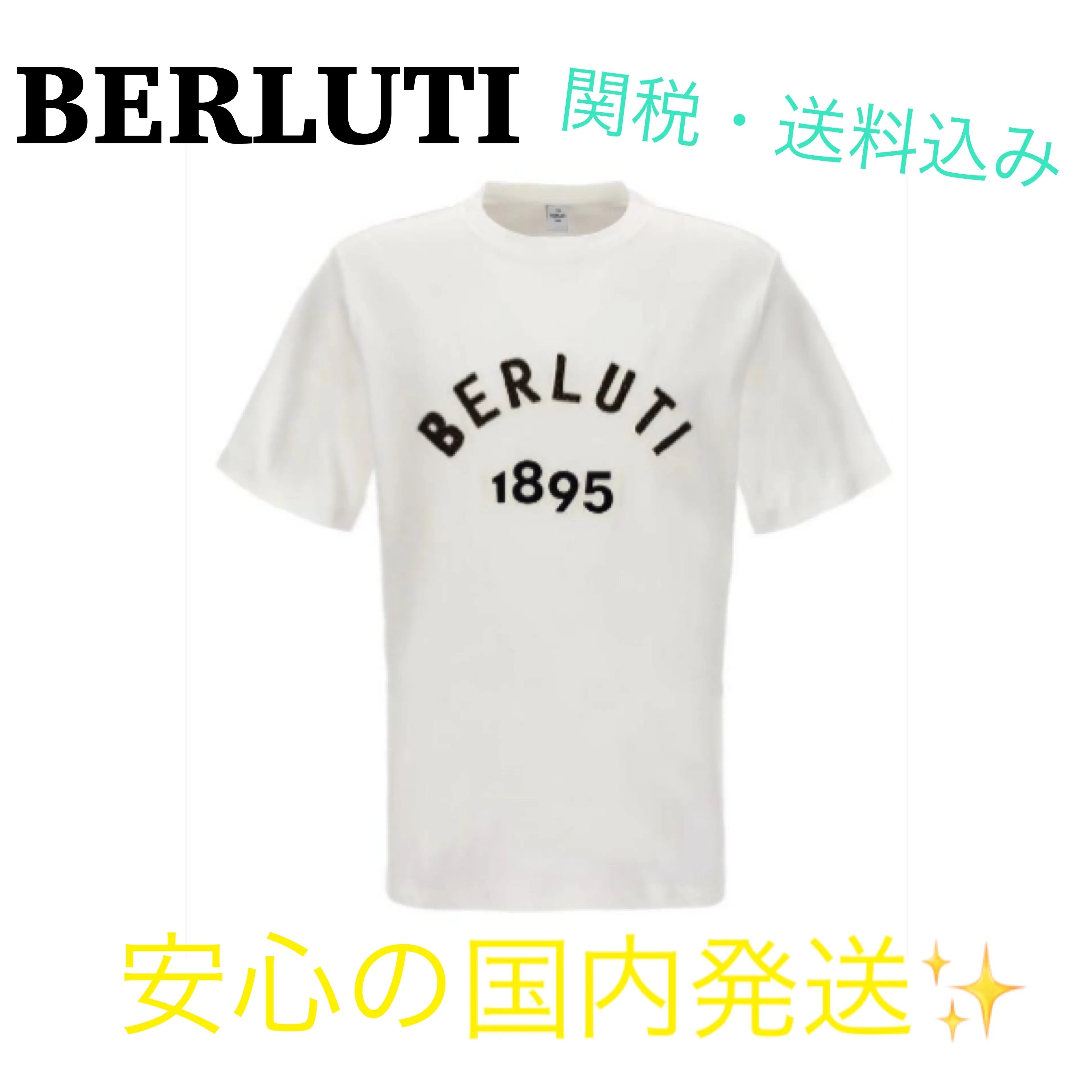 Berluti  |Plain Cotton Logo Luxury T-Shirts