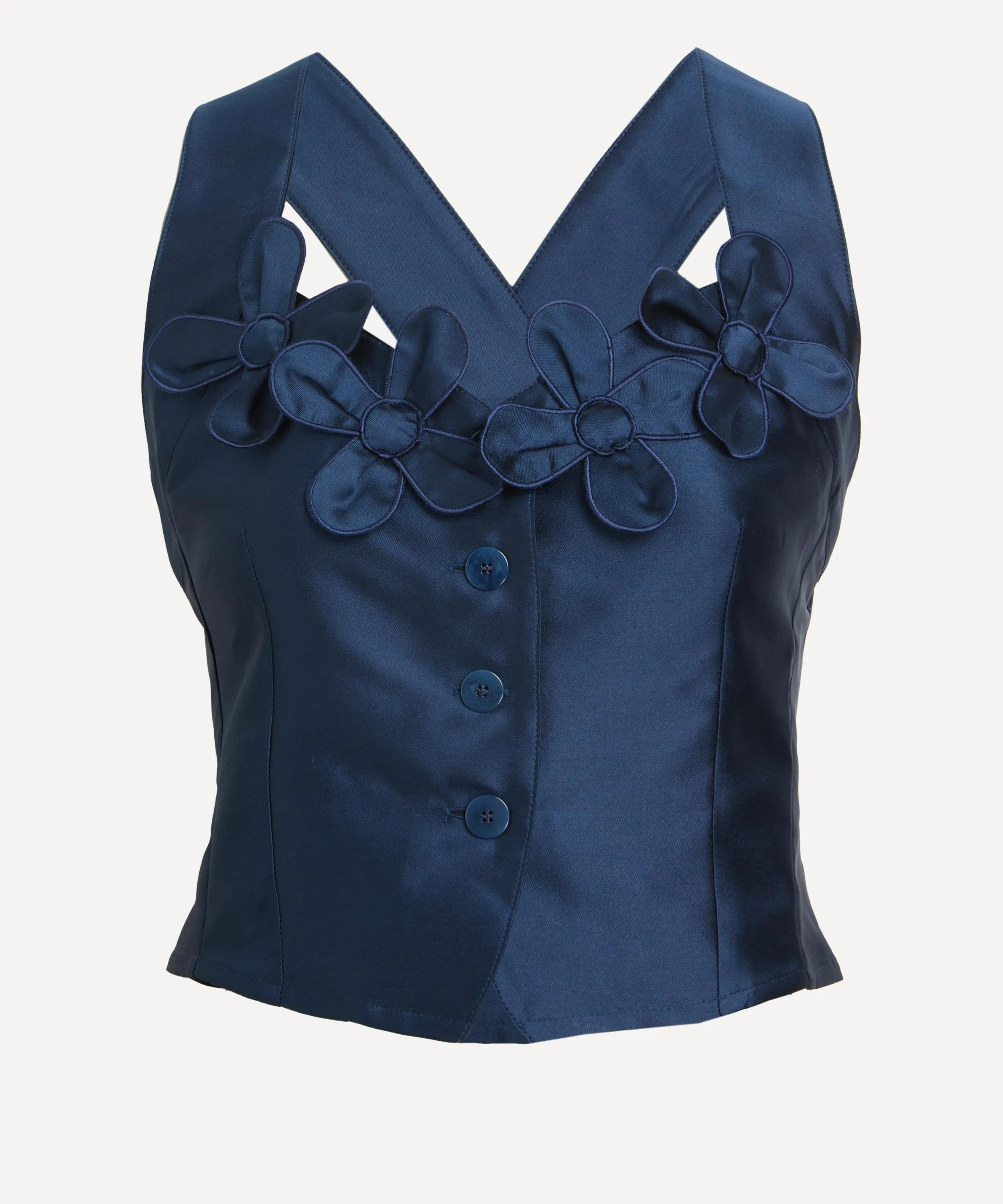 Billie Silk-Blend Bustier Top