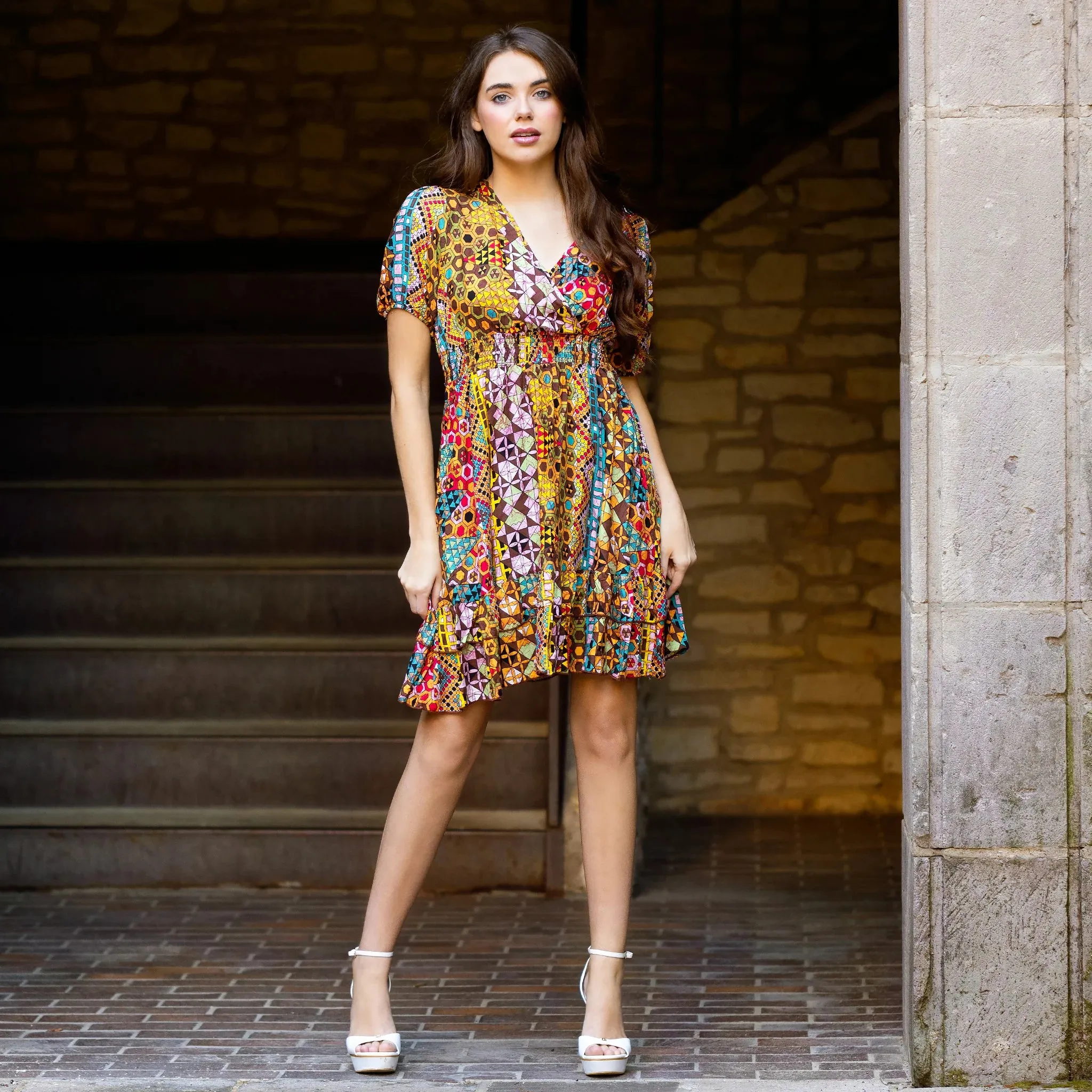 Boho Patchwork Dress