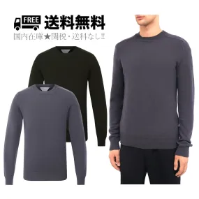 BOTTEGA VENETA  |Crew Neck Wool Street Style Long Sleeves Logo Sweaters