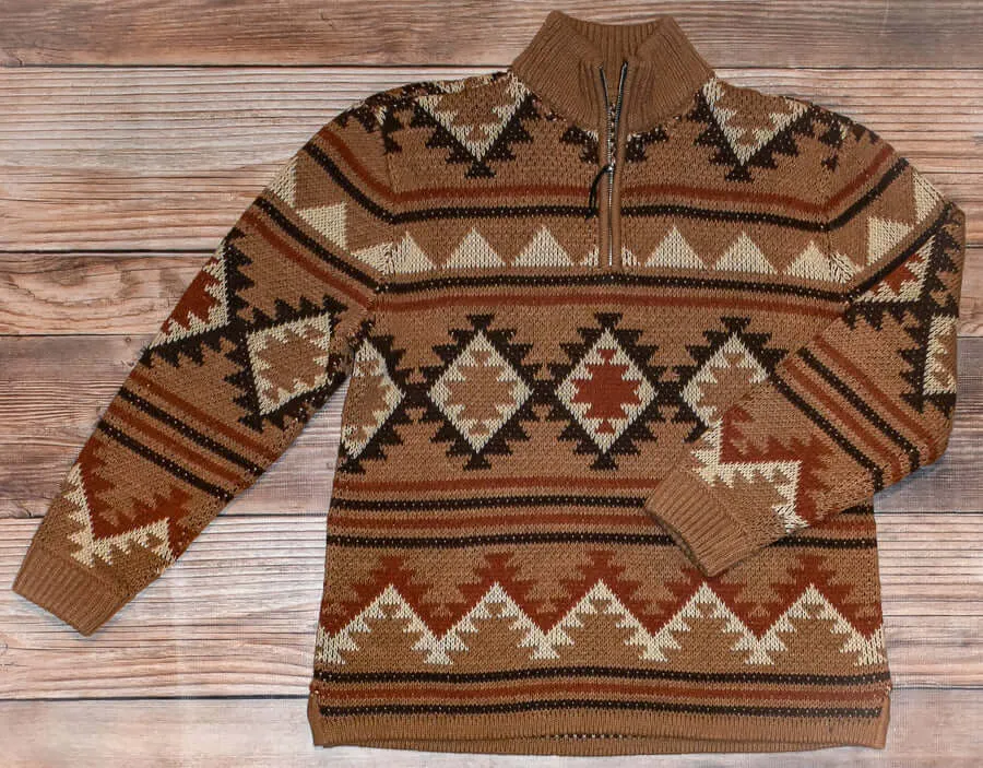 Brown Aztec Ollie Tasha Polozzi Jacket size large