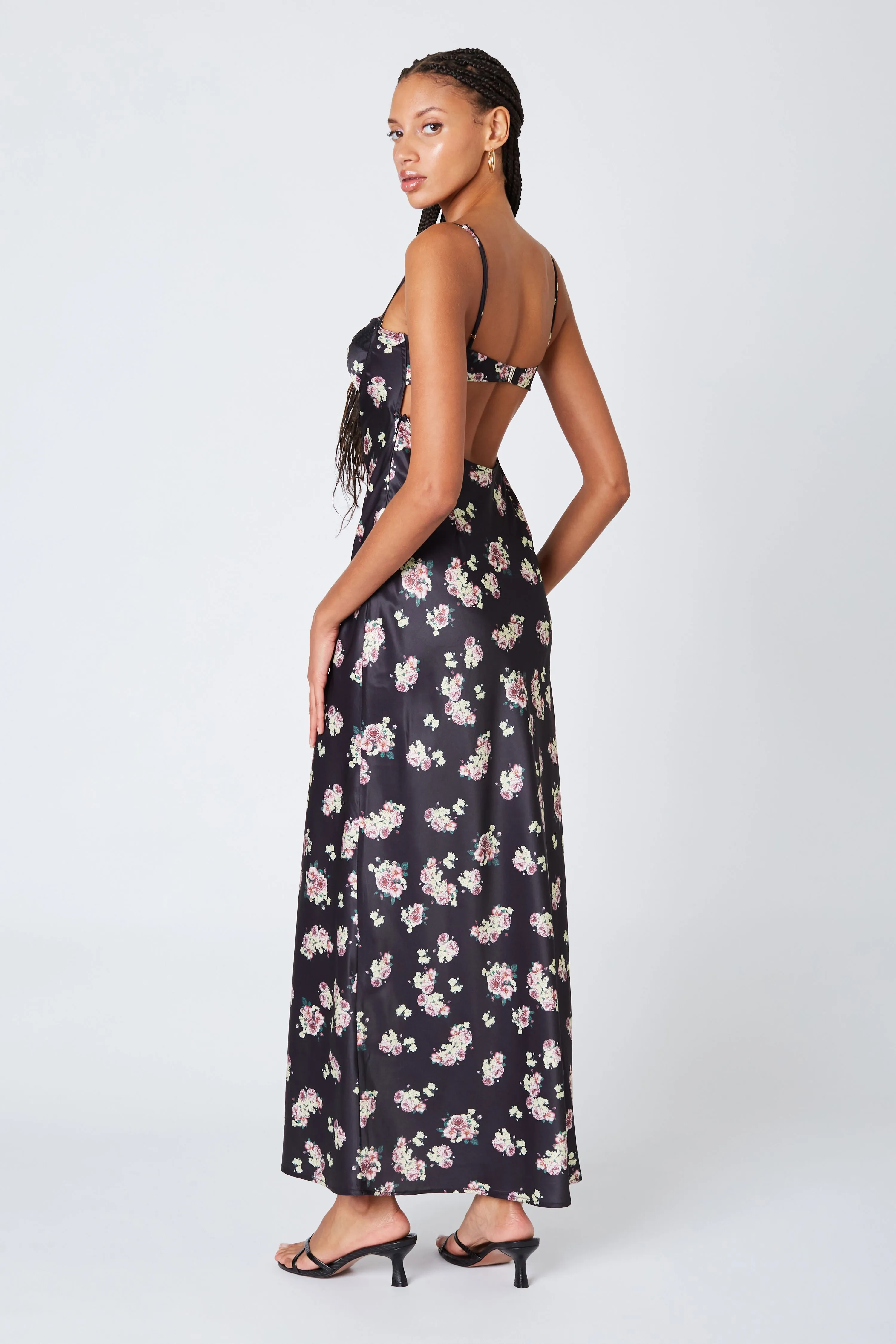 Bustier Maxi Slip Dress