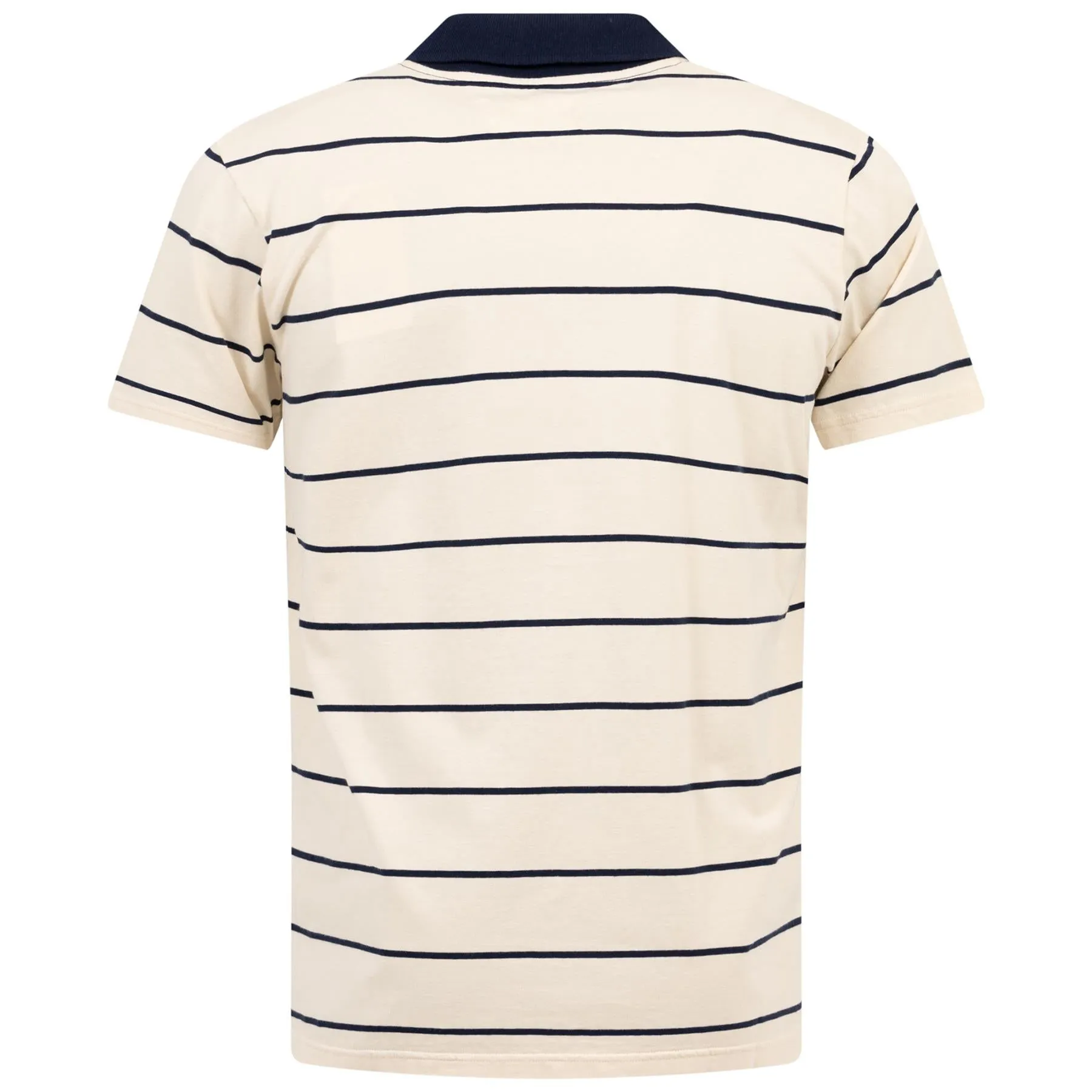 Capri Collar Cotton Jersey Stripe Polo Natural - SS24