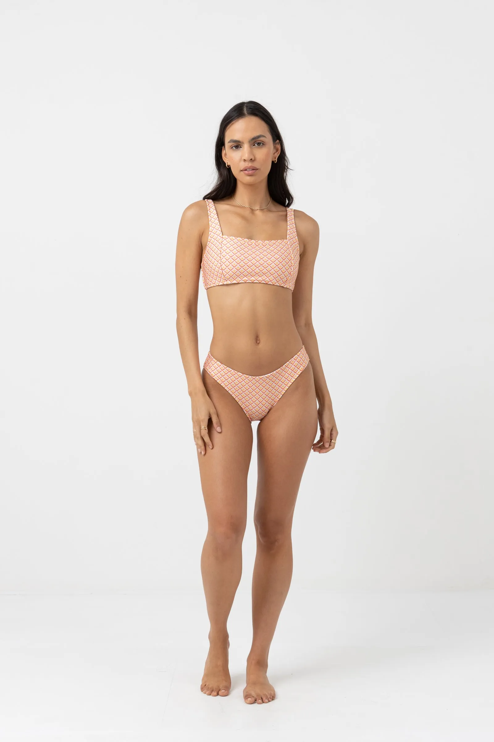 Cayman Geo Support Hidden Underwire Top Mandarin