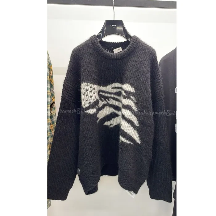 CELINE  |Crew Neck Unisex Street Style Long Sleeves Luxury Outlet