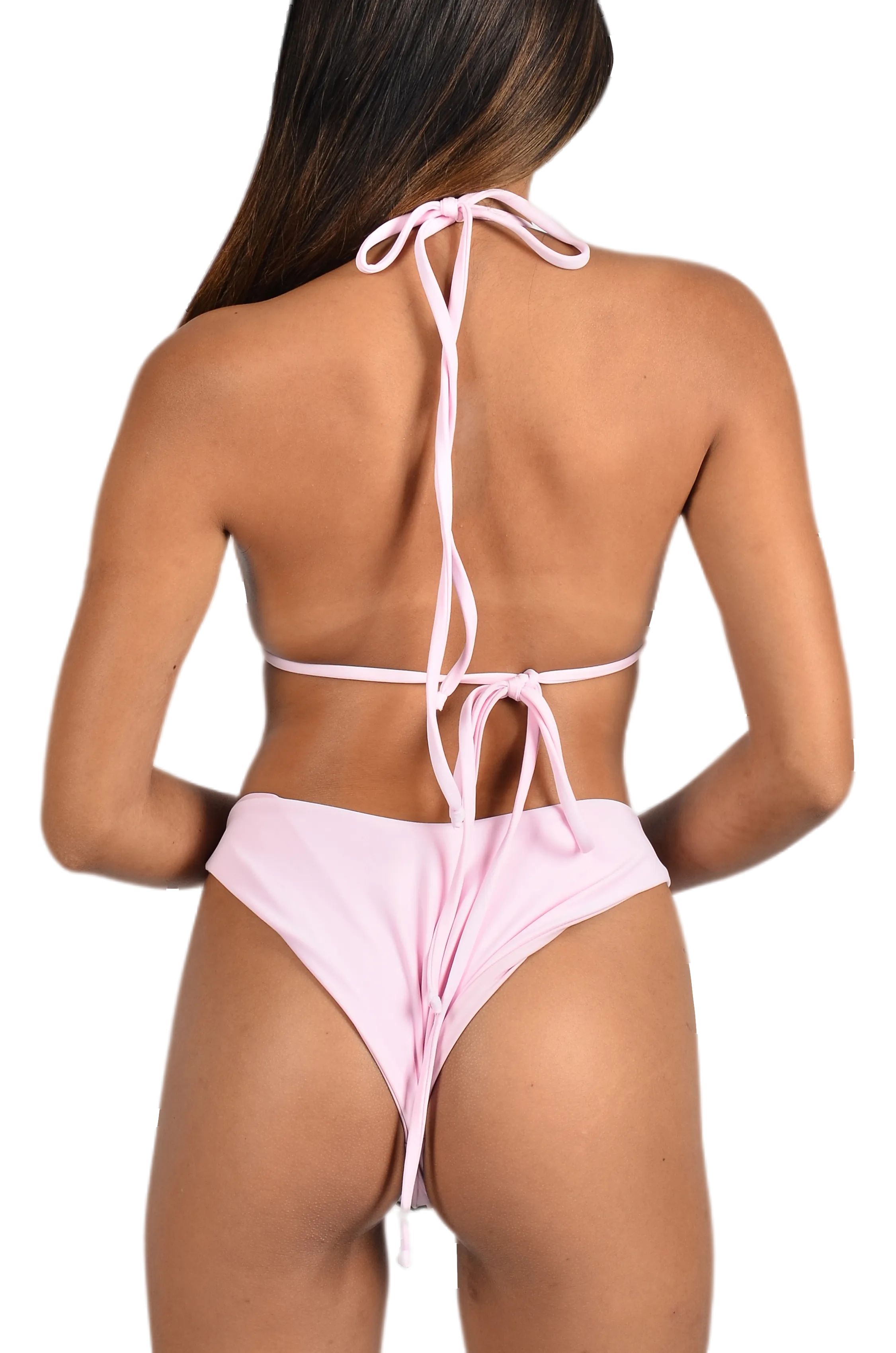 Charli Embellished Premium Pink Tropical Bikini