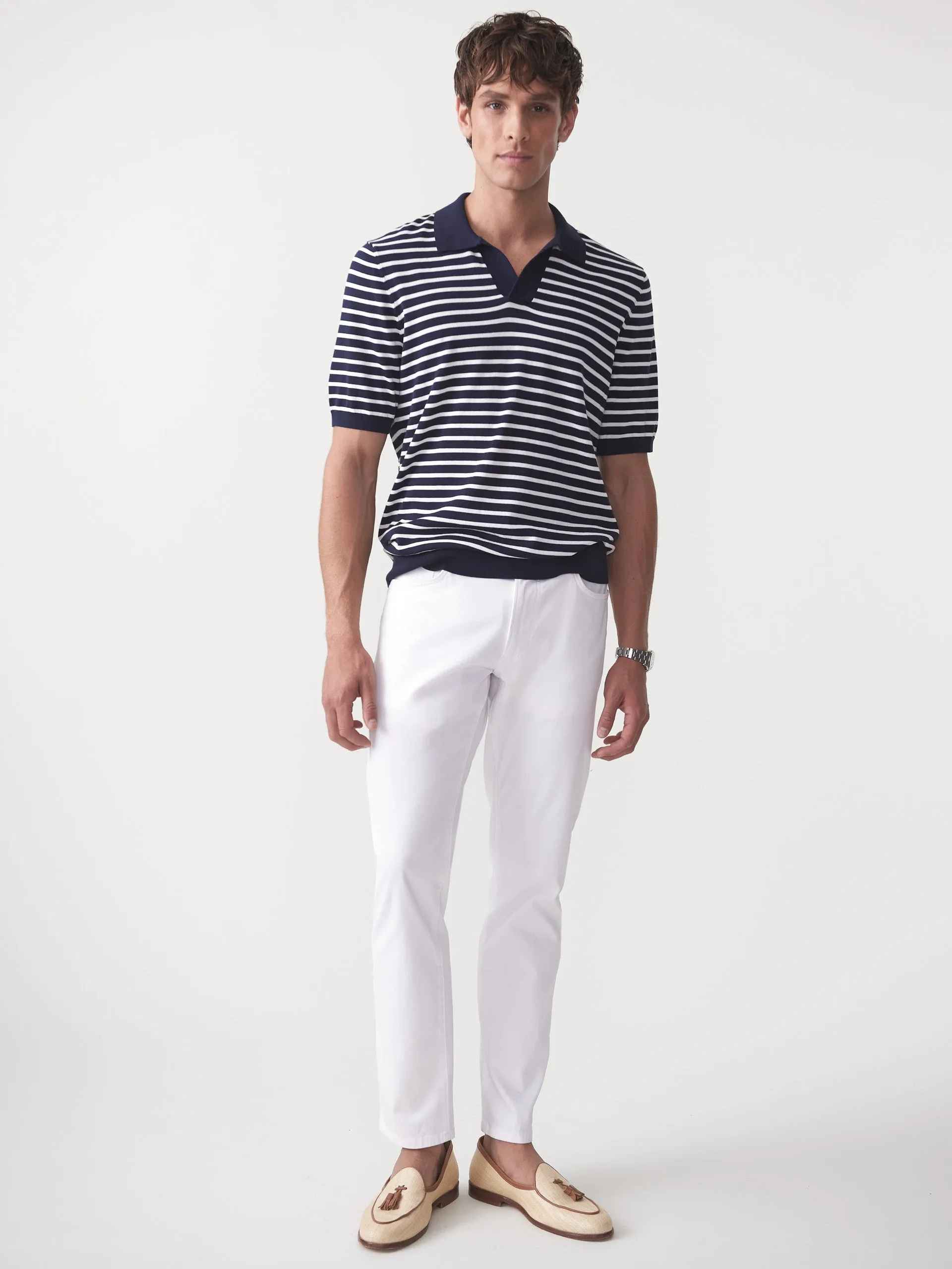 Cillian Polo Sweater in Stripe