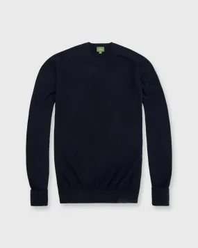 Classic Crewneck Sweater in Navy Cashmere