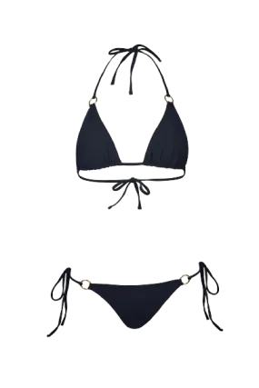 Classic String Bikini in Black - Bottom