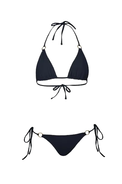 Classic String Bikini in Black - Bottom