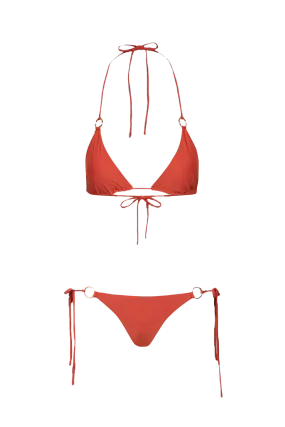 Classic String Bikini in Terracotta - Bottom