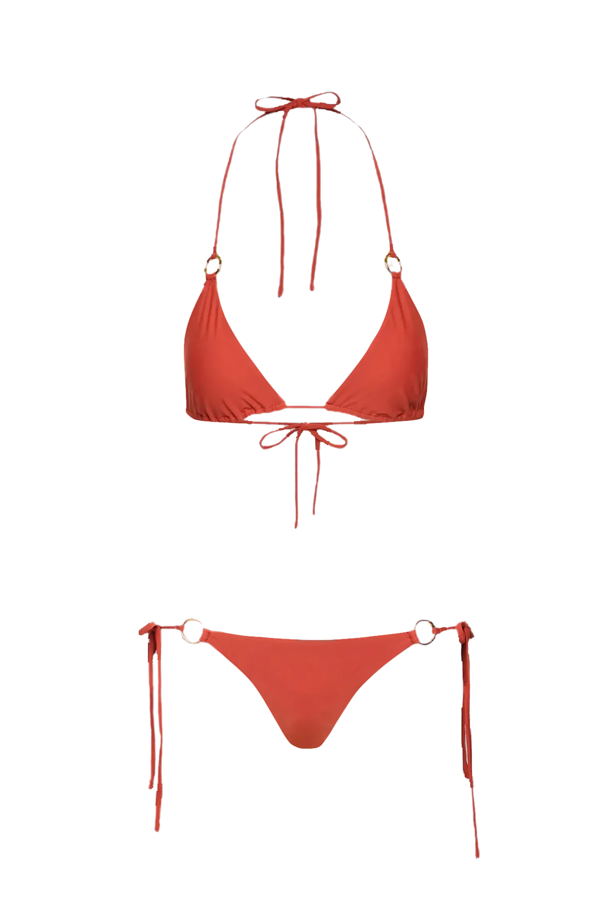 Classic String Bikini in Terracotta - Bottom