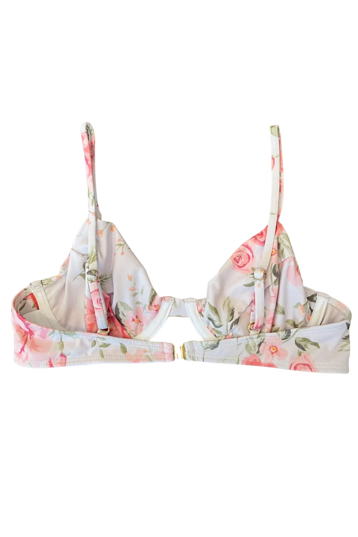 COCO WHITE FLORAL Underwire Bikini Top