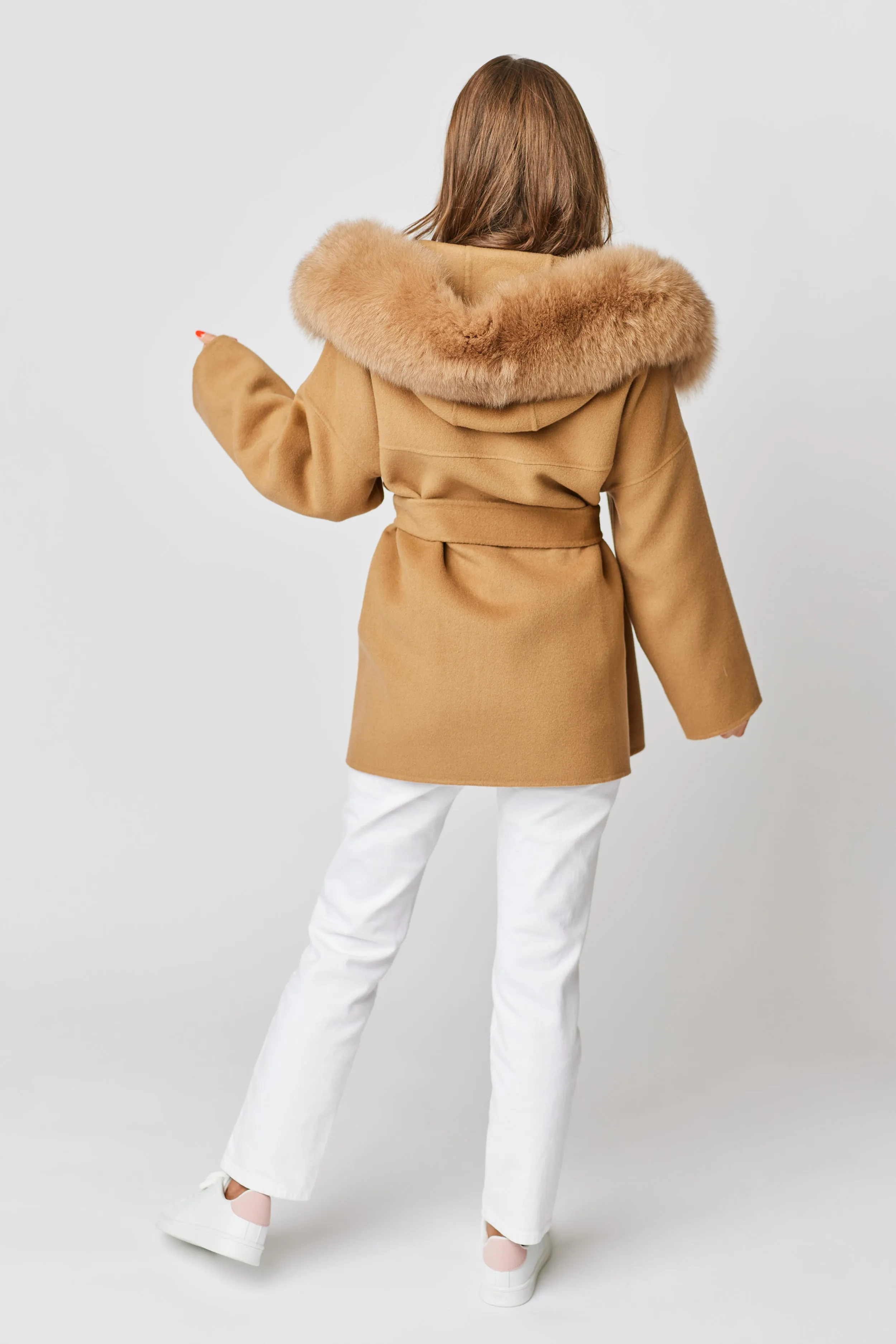 Constance Cashmere Coat - Camel