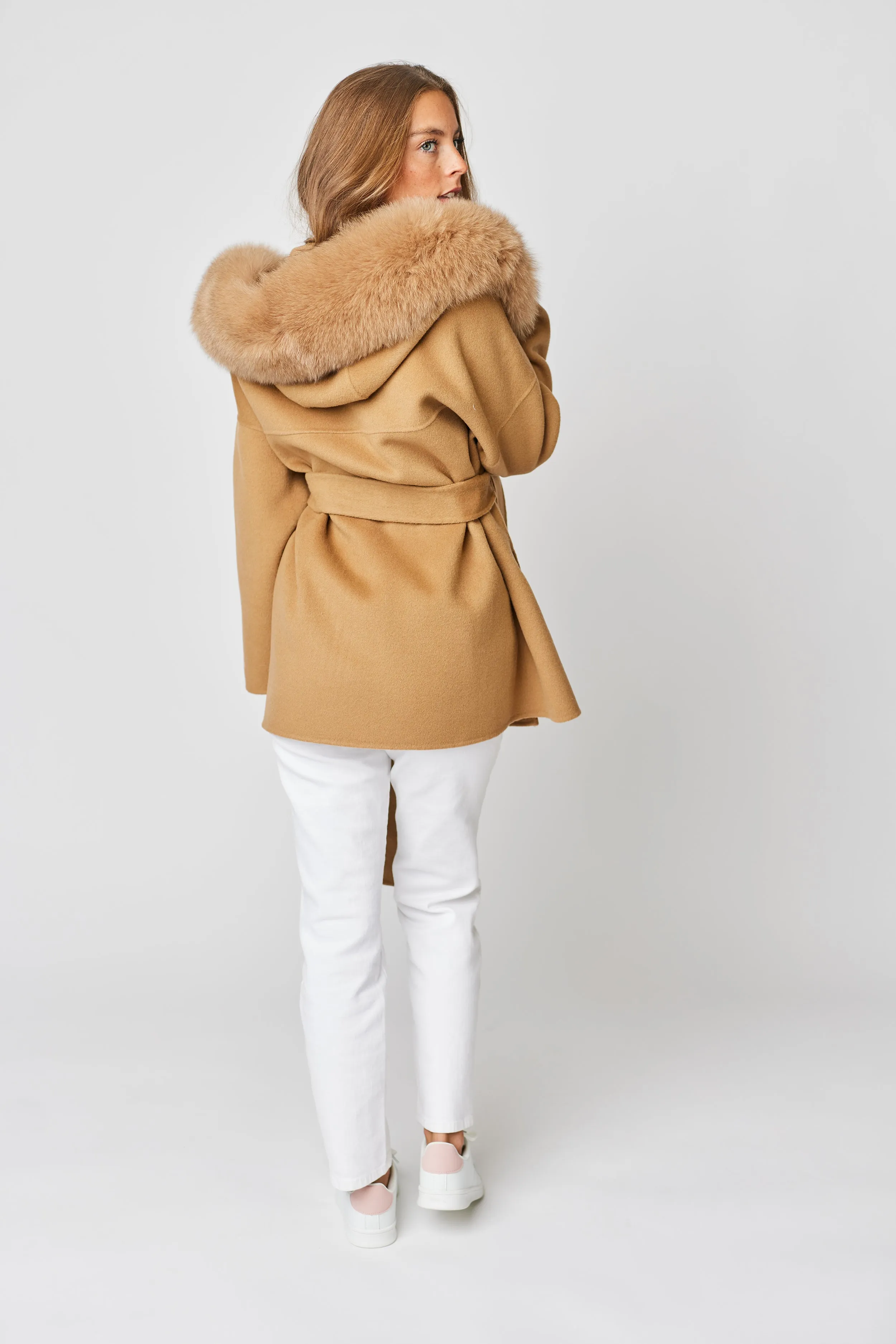 Constance Cashmere Coat - Camel