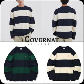 COVERNAT  |[COVERNAT]★Stripe Crew neck Knit