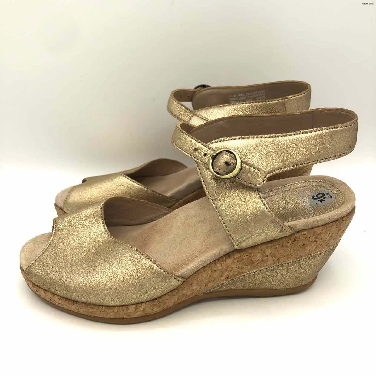 DANSKO Champagne Wedge Sandal Shoe Size 40 US: 9-1/2 Shoes