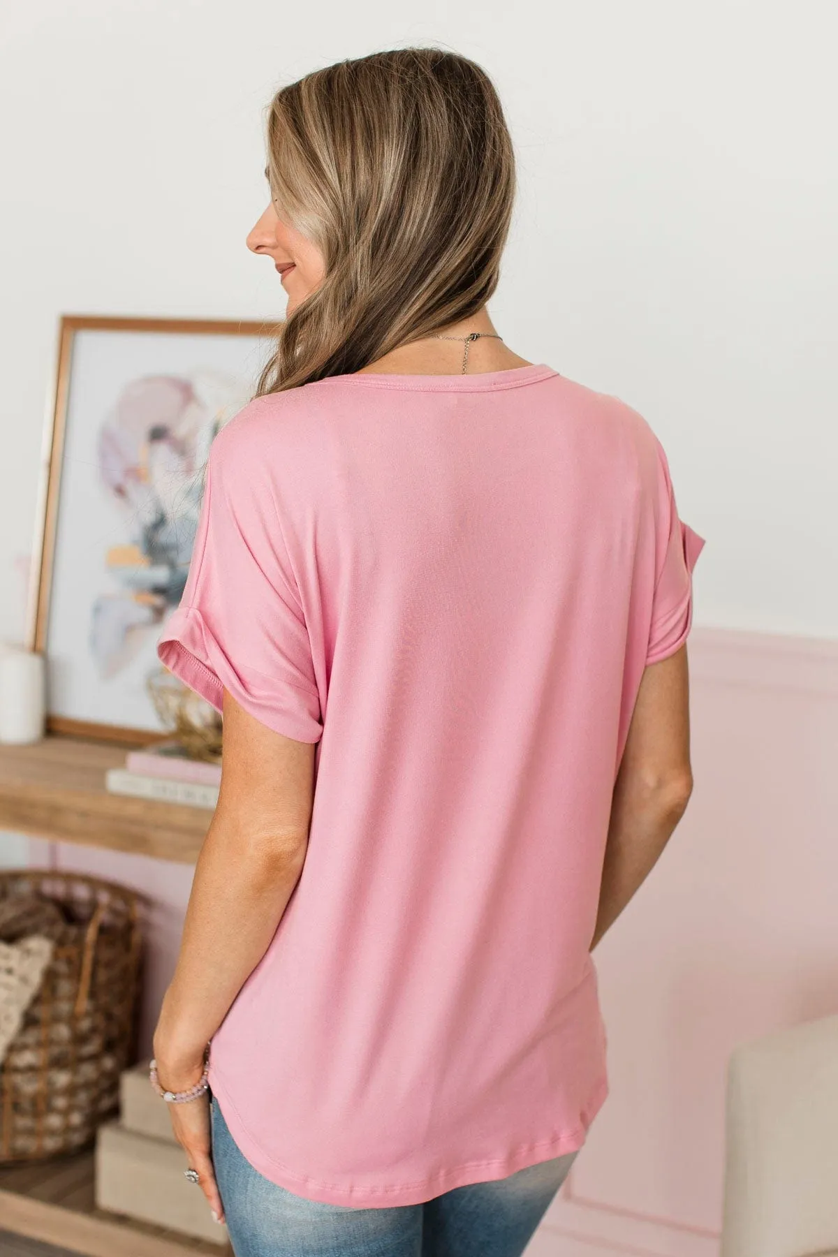 Days Spent With You Knit Top- Pink