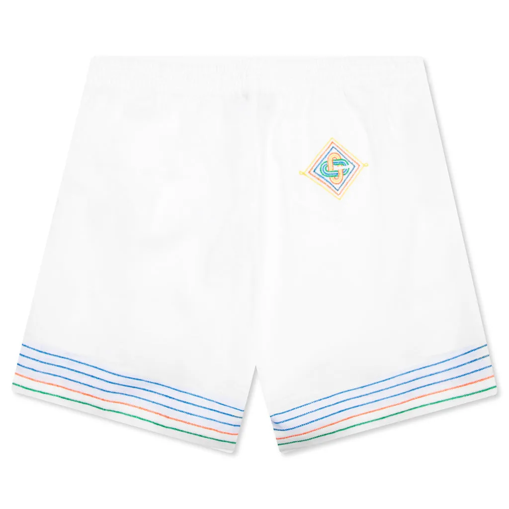 Embroidered Linen Shorts - Le Fil De La Musique