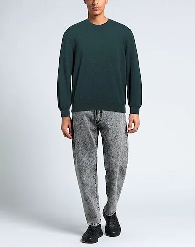 Ermenegildo Zegna  |Crew Neck Cashmere Long Sleeves Plain Oversized Luxury