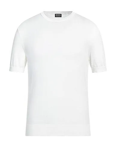 Ermenegildo Zegna  |Crew Neck Plain Cotton Short Sleeves Oversized Luxury