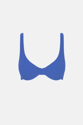 Essential Rib Underwire Top Cobalt