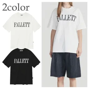 Fallett  |Unisex Street Style Plain Cotton Logo T-Shirts