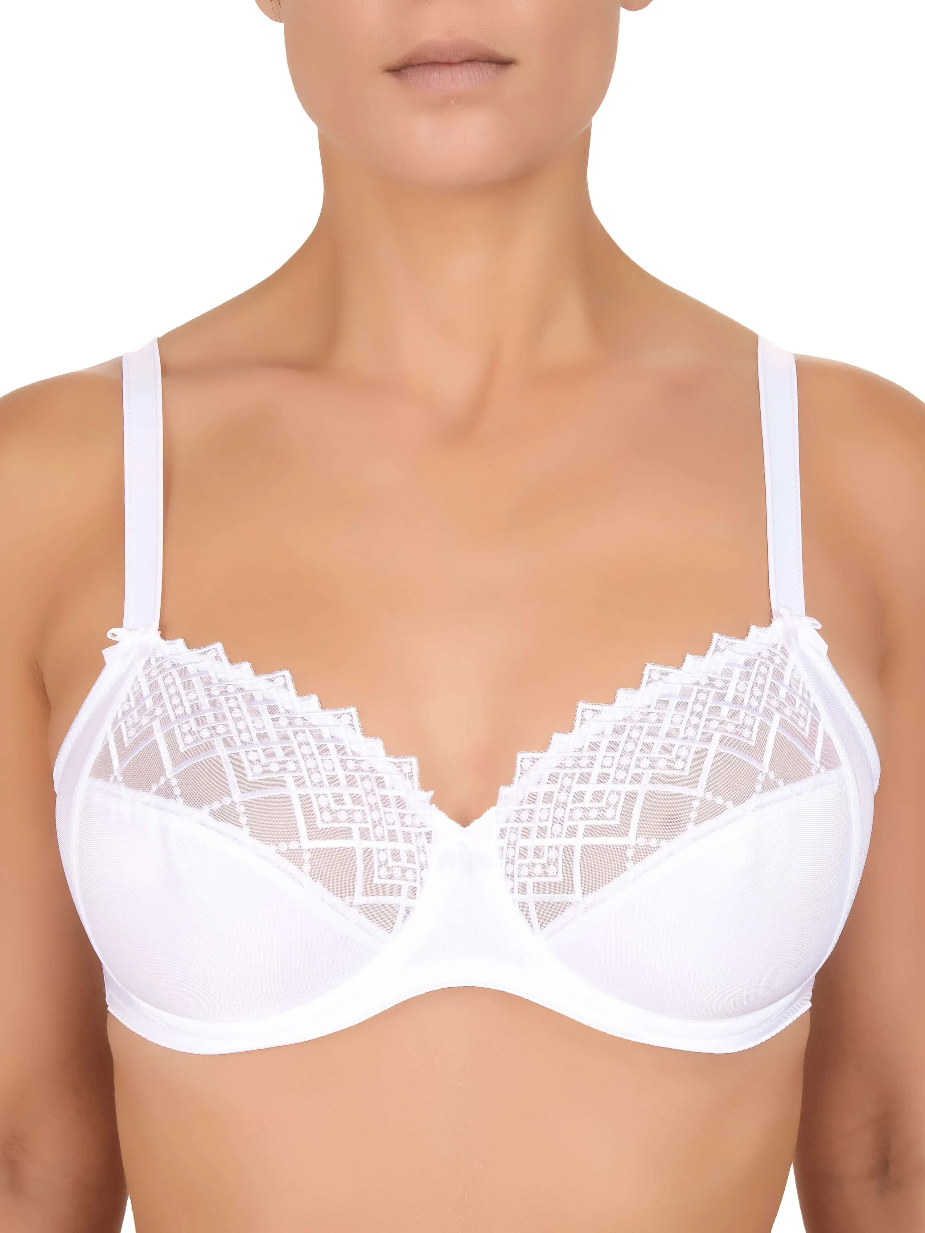 Felina - Joy Lace Underwire Bra | White