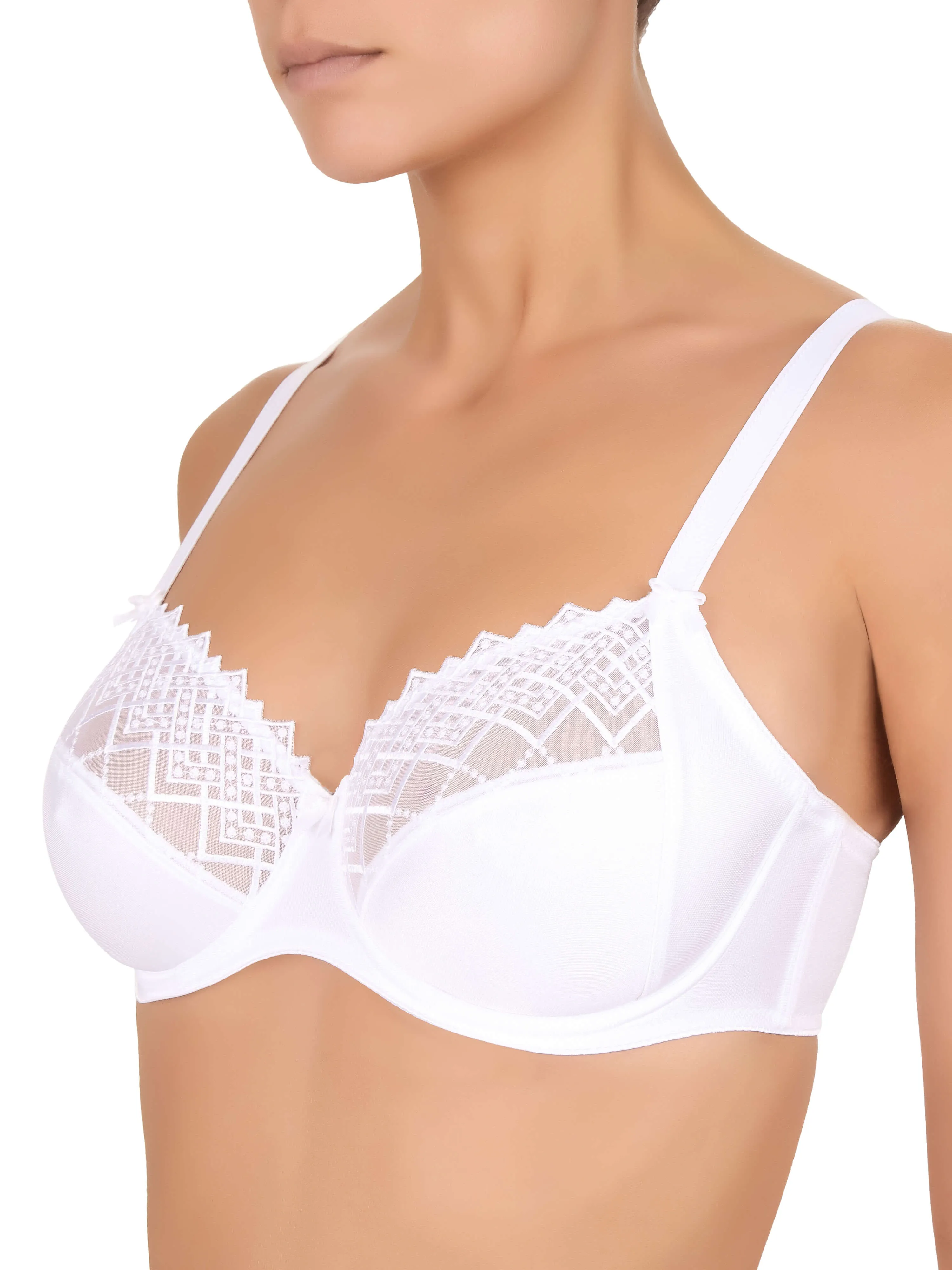 Felina - Joy Lace Underwire Bra | White