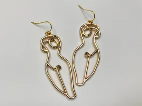 Female Nude Body Earrings