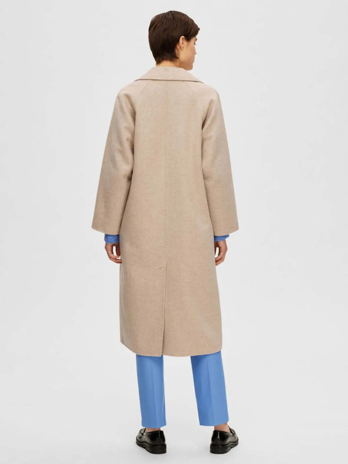 Femme Classic Wool Coat - Sandshell