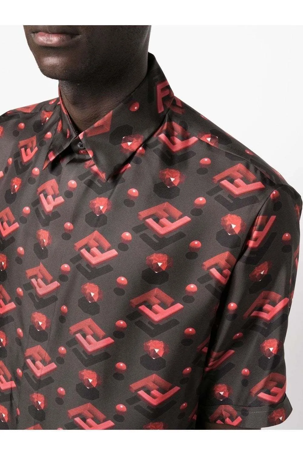 FENDI  |Short Sleeves Logo Luxury Shirts