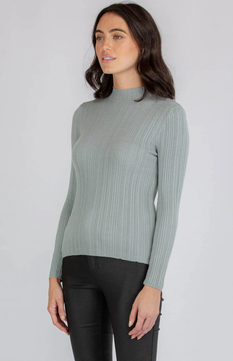 Fitted Textured Knit Top (SKN355)